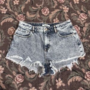 PacSun Light Blue Distressed Jean Shorts